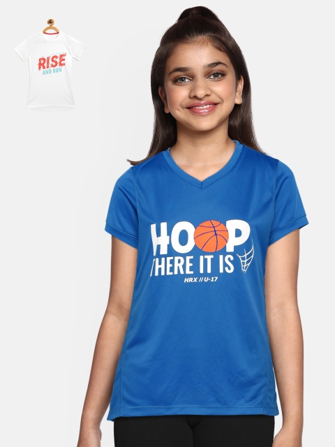 

HRX by Hrithik Roshan Pack of 2 T-shirts, White