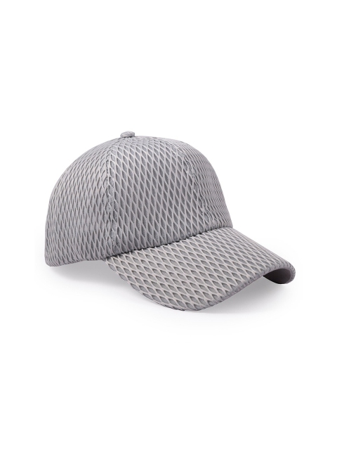 

BANGE Grey Self Design Baseball Cap