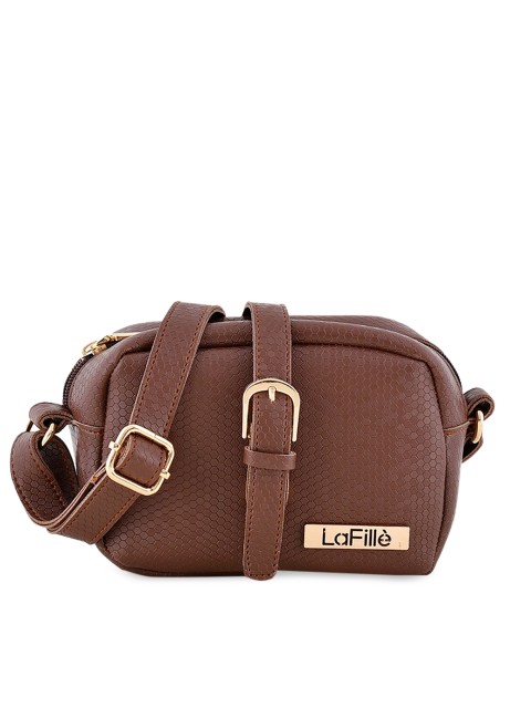 

LaFille Brown Structured Sling Bag