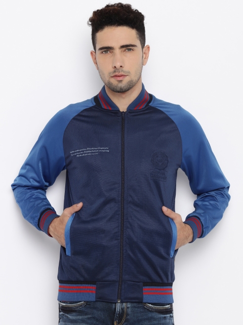 

Flying Machine Blue Colourblocked Jacket