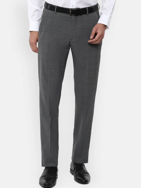 

Louis Philippe Men Grey Slim Fit Formal Trousers