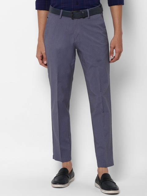 

Allen Solly Men Navy Blue Slim Fit Trousers