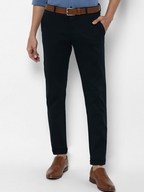 

Allen Solly Men Navy Blue Slim Fit Trousers