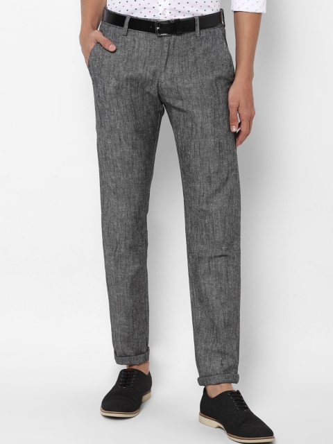 

Allen Solly Men Grey Slim Fit Trousers