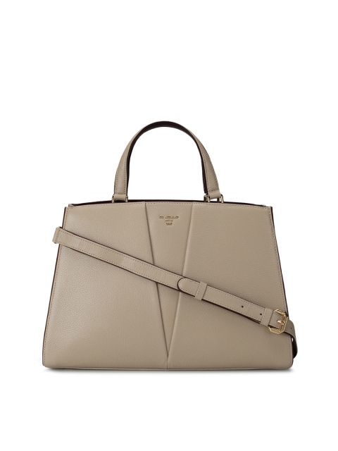 

Da Milano Beige Leather Structured Handheld Bag