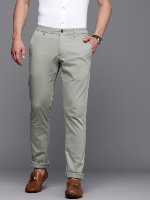

Allen Solly Men Grey Slim Fit Trousers