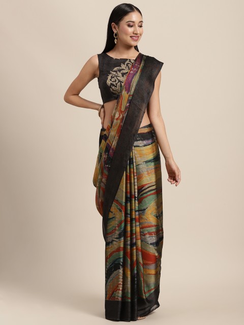 

Tikhi Imli Grey & Red Tie and Dye Saree