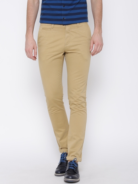 

U.S. Polo Assn. Men Khaki Solid Slim Fit Chinos