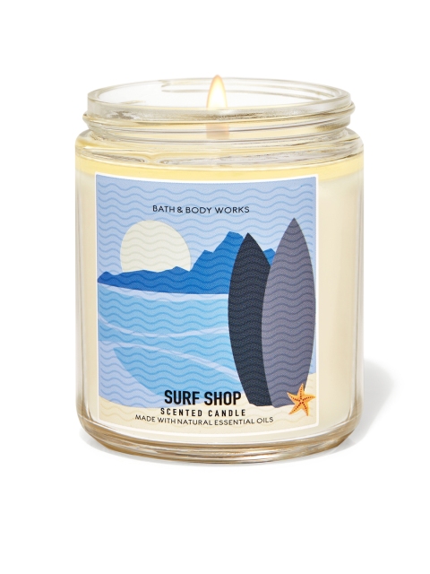 

Bath & Body Works Surf Shop Single Wick Candle, Yellow