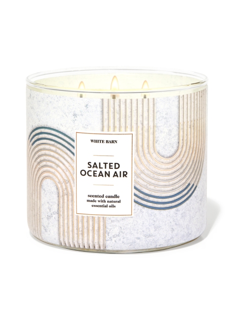 

Bath & Body Works Salted Ocean Air 3-Wick Candle, White