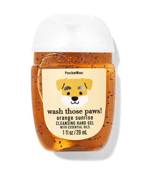 

Bath & Body Works Wash Those Paws Orange Sunrise PocketBac Cleansing Hand Gel 29 ml