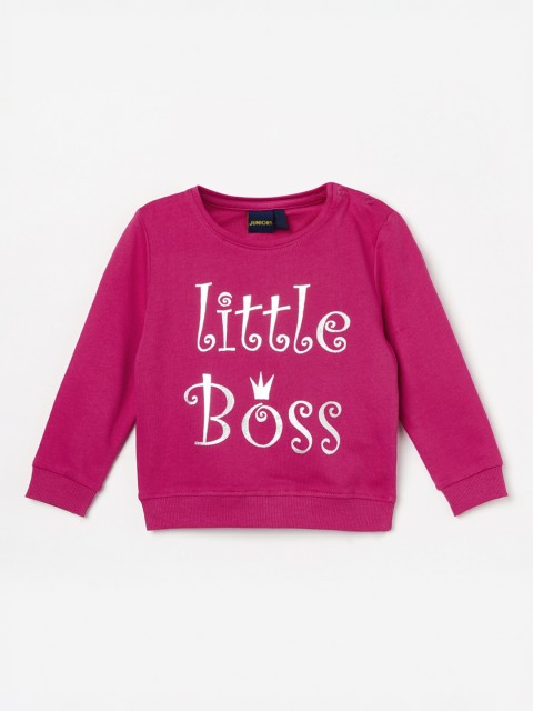 

Juniors by Lifestyle Girls Pink Printed Sweatshirt