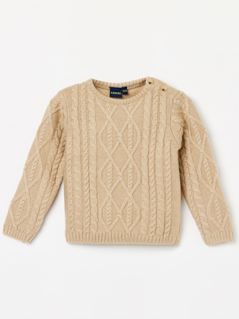 

Juniors by Lifestyle Boys Beige Cable Knit Pullover