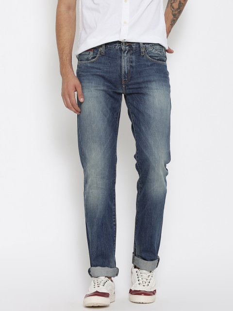 

Tommy Hilfiger Men Blue Slim Mid-Rise Clean Look Jeans