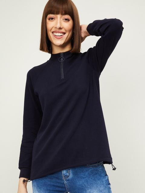 

Fame Forever by Lifestyle Women Navy Blue Sweatshirt