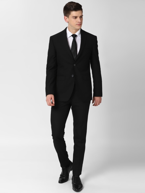 

Peter England Elite Men Black Solid Slim-Fit Single-Breasted Formal Suit