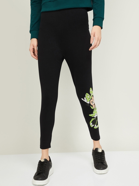 

Ginger by Lifestyle Women Black Minnie Mouse Printed Trousers