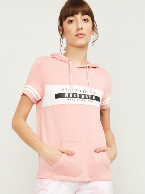 

Kappa Pink Regular Hooded Top
