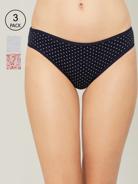 

Ginger by Lifestyle Women Pack Of 3 Printed Assorted Bikini Briefs 8903735246779