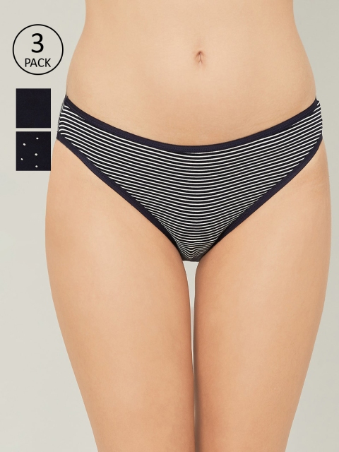 

Ginger by Lifestyle Women Pack Of 3 Assorted Cotton Hipster Briefs 8903735247103