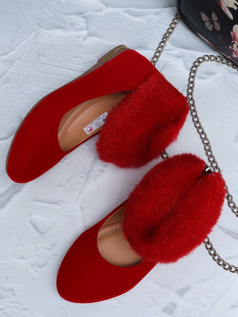 

DChica Girls Red Ballerinas Flats