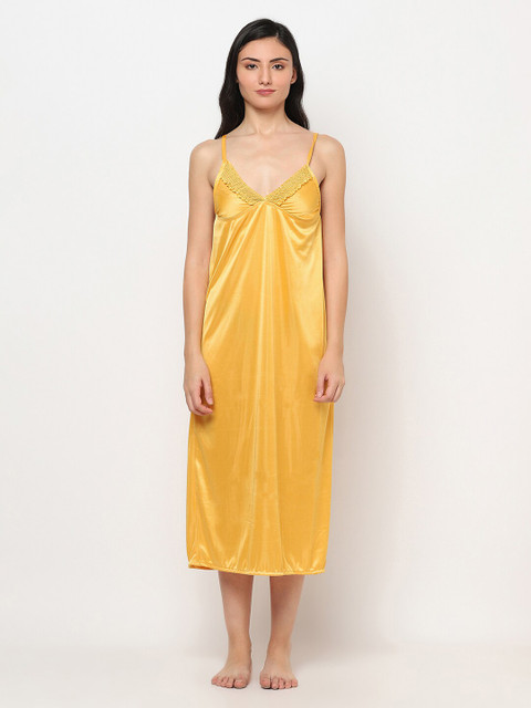 

TRUNDZ Yellow Maxi Nightdress