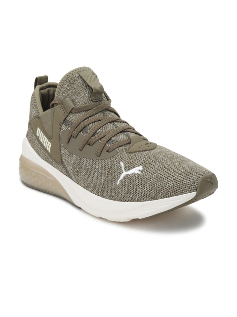 

Puma Men Green Textile Running Shoes