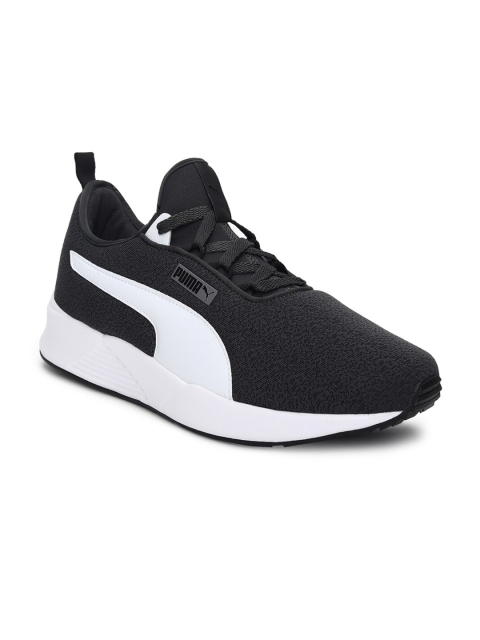 

Puma Men Charcoal & White Colourblocked Slip-On Sneakers