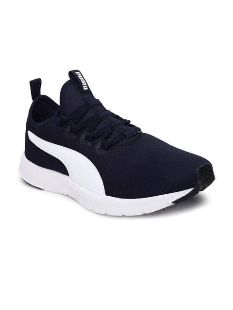 

Puma Men Navy Blue & White Colourblocked Slip-On Sneakers