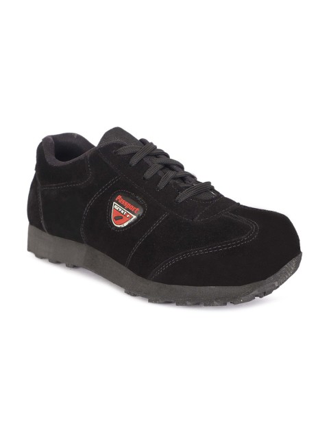 

Woakers Men Black Leather Casual Shoes