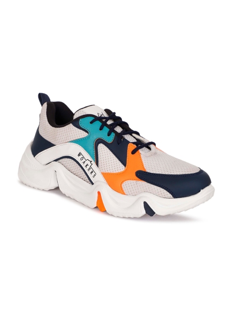 

Woakers Men Multicoloured Colourblocked Sneakers, Multi