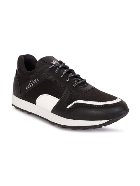 

Woakers Men Black Printed Sneakers