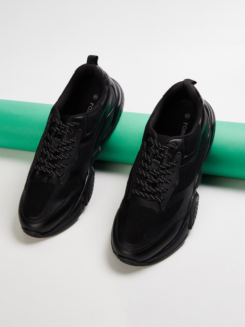 

Forca by Lifestyle Men Black Woven Design Sneakers