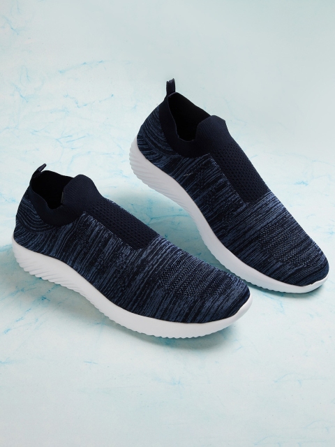 

Forca by Lifestyle Men Navy Blue Woven Design Slip-On Sneakers