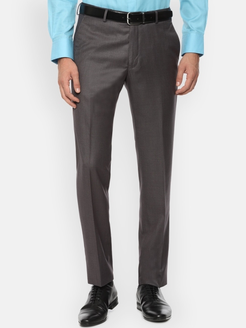 

Van Heusen Men Grey Slim Fit Formal Trousers