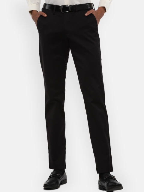 

Van Heusen Men Black Slim Fit Formal Trousers