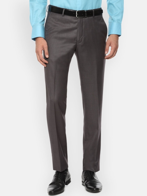 

Van Heusen Men Grey Slim Fit Formal Trousers