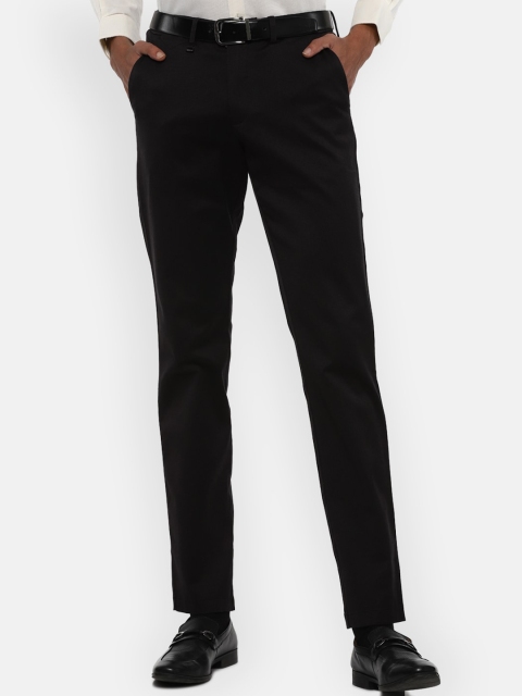 

Van Heusen Men Black Slim Fit Formal Trousers