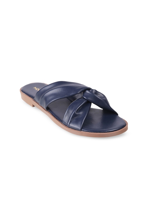 

Mochi Women Blue Open Toe Flats
