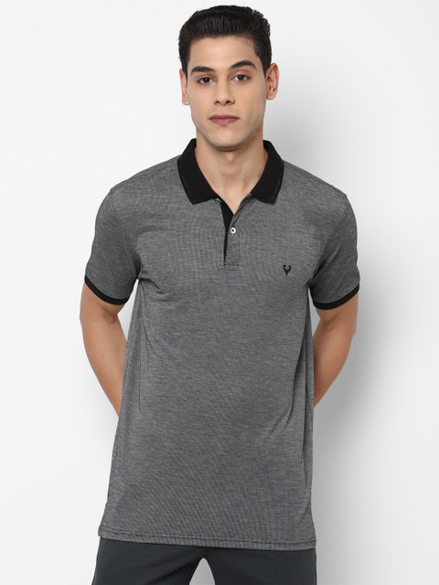 

Allen Solly Men Grey Polo Collar T-shirt