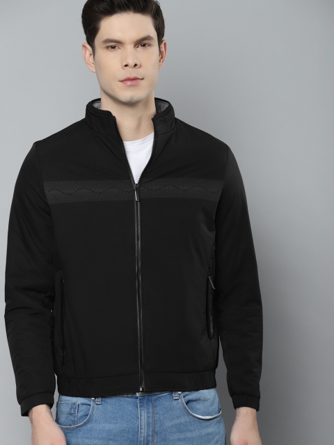

Fort Collins Men Black Solid Bomber Jacket
