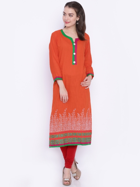 

Soch Outlet Orange Kurta with Embroidered Detail