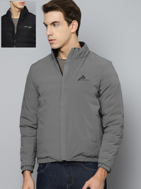 

Fort Collins Men Black & Grey Reversible Padded Jacket