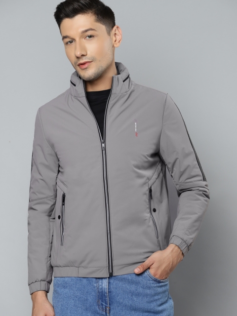

Fort Collins Men Grey Solid Tailored Jacket