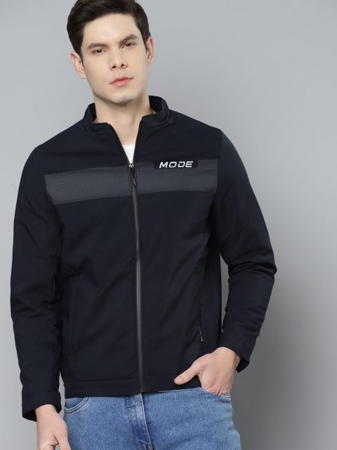 

Fort Collins Men Navy Blue Solid Tailored Jacket