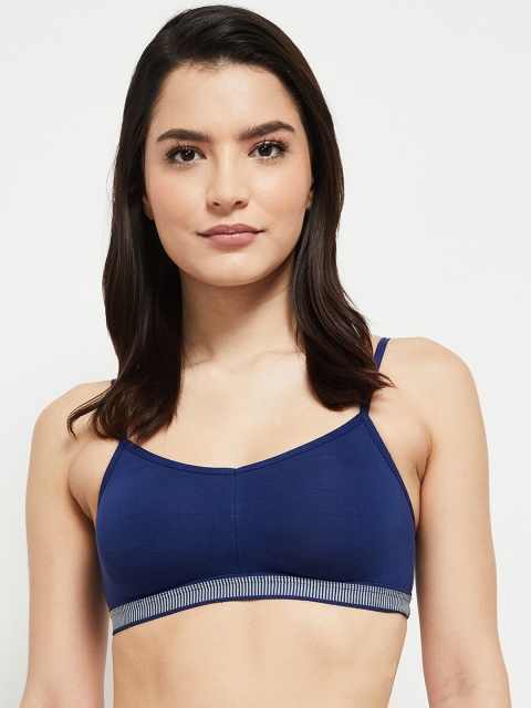 

max Navy Blue & White Lightly Padded Everyday Bra
