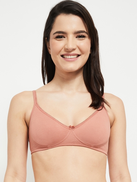 

max Coral Solid Lightly Padded Everyday Bra