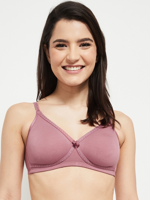 

max Purple Solid Lightly Padded Everyday Bra