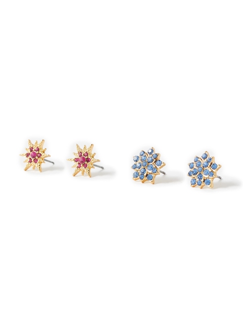 

Accessorize Set of 2 Gold-Toned & Blue Geometric Studs Earrings