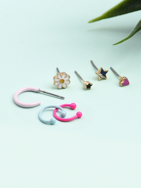 

Accessorize Set of 7 Contemporary Ear Cuffs, Multi